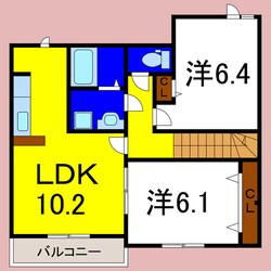 グランドゥールＡの物件間取画像